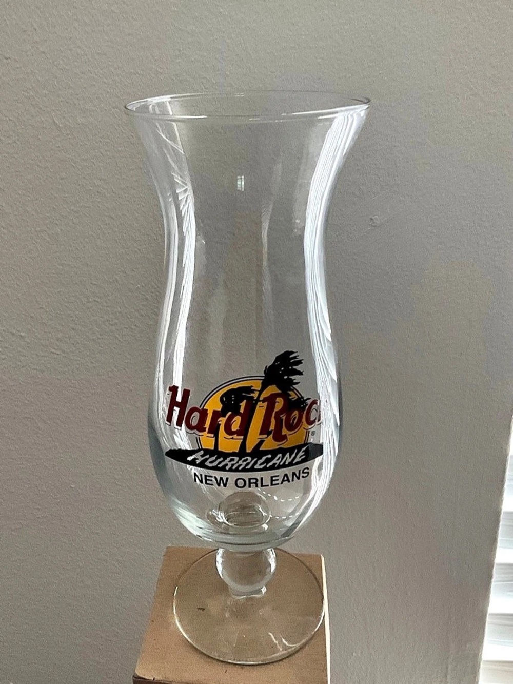 Hard Rock New Orleans Hurricane Glass Hurricane Glass with Box